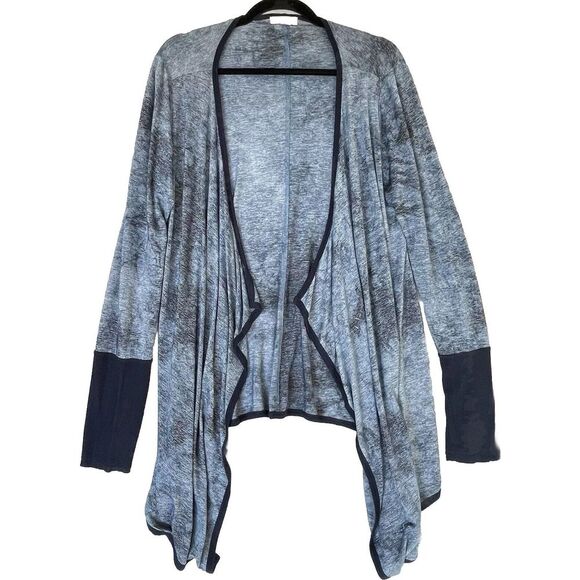 One World Cardigan Womens Size Medium Blue‎ Edgy Dark Fairy Grunge Whimsical - Picture 1 of 7